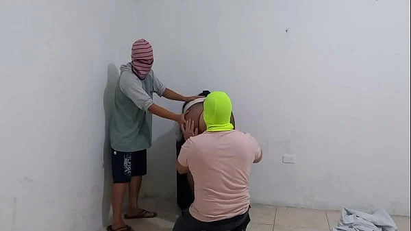 BRICKLAYER FULFILLS HIS WIFE’S FANTASY ON HALLOWEEN!! SHE WANTED TO HAVE SEX WITH HER HUSBAND’S BEST FRIEND AND BE WATCHED WHILE SHE’S FUCKED LIKE A WHORE IN HIS PRESENCE. REAL HOMEMADE PORN